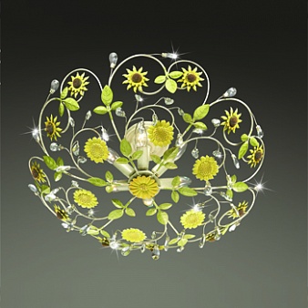 2651/6C ODEON LIGHT Люстра Коллекция: ФЛОРИСТИКА, серия: SUNFLOWER