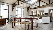 Кухня фасадами из пластика