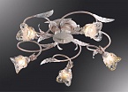 2241/5C Odeon light Потолочная люстра Kado, 5 ламп, бежевый с патиной