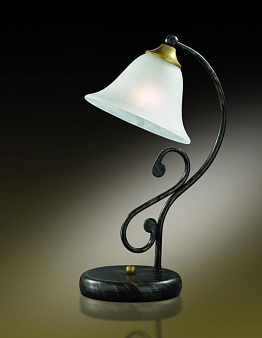 1995/1T Odeon Light Настольная лампа Gamma, 1 лампа, белое алебастровое стекло