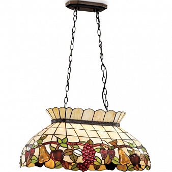 2525/3 Odeon Light Подвесная люстра Garden Тиффани, 3 лампы, цветное стекло